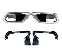 HPZPRPCEW ABS Car Rear Bumpers Exhaust Muffler Tail Throat Pipe Cover Trim Replacement For CRV CR-V 2023 2024 Auto Accesories(4pcs)