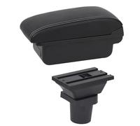 HPZPRPCEW Armrest Arm Rest Box For Toyota For Yaris For Vitz Hatchback 1998-2011 Centre Console Storage Box USB Interface(B1 White Line)