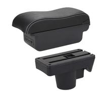 HPZPRPCEW Armrest For Opel For Astra Armrest Box For Opel For Astra H 2006-2011 Car Armrest Curved Surface Storage Box(B3 Black white 3USB)