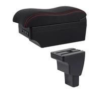 HPZPRPCEW Car Armrest Box For Hyundai I10 2006 2016 2015 2014 2013 2012 2011 2010-2017 Center Console Storage(E2 Red Line)