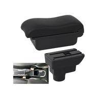 HPZPRPCEW Car Armrest Box For Opel For Corsa D Central Armrest Box For Opel For Corsa Curved Surface Leather Car Storage Box(B2 black line 3USB)