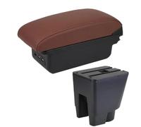 HPZPRPCEW Car Armrest For Toyota For Etios Armrest Box For Toyota For Etios Central Storage Box With USB Interior(B6 brown 3USB)