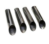 HPZPRPCEW Car Exhaust Tip For Mercedes For Benz W463 G Class G500 G55 G63 76mm Pipes Tailpipe Nozzle Tips Muffler Auto Modification Accesories(Silver A 63mm)