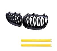 HPZPRPCEW Car Front Bumper Grille Kidney Racing Grill Grilles Trim Strips For E60 E61 5 Series 2003-2009 Gloss Black Auto(Yellow)