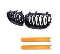 HPZPRPCEW Car Front Bumper Grille Kidney Racing Grill Grilles Trim Strips For E60 E61 5 Series 2003-2009 Gloss Black Auto(Orange)