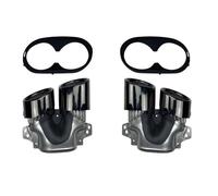 HPZPRPCEW Car Rear Bumper Turbo Muffler Exhaust Tips Pipe Exits For Mercedes For Benz GLB X247 GLB220 250 GLB35 GLB45 AMG Refitting 2020+(Black A)