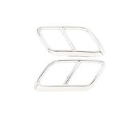 HPZPRPCEW Car Rear Exhaust Muffler Tail Pipe Cover Trim For Range Rover For Velar 2017 2018 2019 2020 2021 Stainless Accessories(Silver)