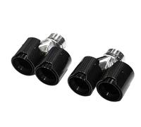 HPZPRPCEW Car Tailpipe Accessories For 6 Series 640i F12 F13 Upgrade M6 Quad Exhaust Carbon Fiber Muffler Exhaust System(Carbon Texture B)