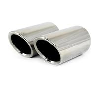 HPZPRPCEW Car Tailpipe Exhaust Muffler Tip Pipe Cover For VW For Touran 5T1 For TIGUAN MK2 For GOLF MK7 For POLO 6R For JETTA MK6 Auto Accessories(Silver)