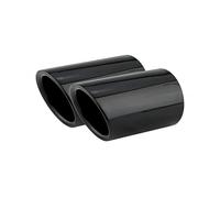HPZPRPCEW Car Tailpipe Exhaust Muffler Tip Pipe Cover For VW For Touran 5T1 For TIGUAN MK2 For GOLF MK7 For POLO 6R For JETTA MK6 Auto Accessories(BLACK)