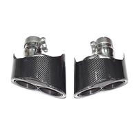 HPZPRPCEW Carbon Fiber Car Muffler Exhaust System Tip Pipe For RS3 RS4 RS5 RS6 RS7 A3 A4 A5 A6 A7 S4 S5 S6 S7 Auto Accesories
