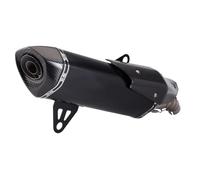 HPZPRPCEW Carbon Mufflers Removable DB Killer Slip-On Motorcycle Exhaust Pipe Mid Link Tube For B&MW C400 C400X C400GT 2018-2022 2023(BLACK)