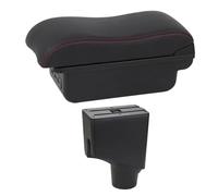 HPZPRPCEW Central Armrest Box For Toyota For Yaris 2015 2016 2017 2018 2019 2020 2021(C2 Red line)