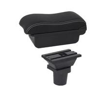 HPZPRPCEW Central Armrest Box For Toyota For Yaris For Vitz 5dr Hatchback 1998-2006 2007 2008 2009 2010 2011 Car Armrest Box(B2 white line 3USB)