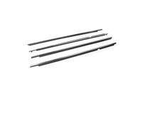 HPZPRPCEW Chrome/Black 4Pcs for Toyota for Corolla 2008-2013 Window Rubber Trim Weatherstrip Seal Strips Door Moulding Glass 7573012300(Chrome)