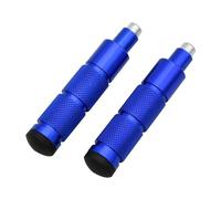 HPZPRPCEW CNC Aluminum M8 Motorcycle Bike ATV Scooter Dirt Bike Universal Footrests Foot Pegs Pedals(Blue)