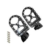HPZPRPCEW CNC Motorcycle FootRest Footpegs Foot Pegs Pedal For Y&amaha YZ125 YZ250 WR250F WR450F YZ WR FX 65 85 125 250 450(BLACK)