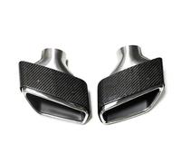 HPZPRPCEW Exhaust Tip For G30 G31 G31 540i 530i 525i Upgrade M-Performance Carbon Fiber Silver Muffler Tailpipe Modification Accesories