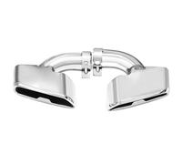 HPZPRPCEW Exhaust Tip For G31 G30 530i 525i 528i Upgrade 540i B58 M-Performance Car Stainless Steel Muffler Exhaust System(Silver)