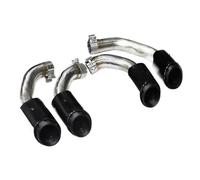 HPZPRPCEW Exhust Tip For Porsche For Cayenne S 2.9T 2018 2019 2020 2021 2022 2023 2024 Design Quad Tailpipe Muffler Tip Stainless Steel Nozzle(2 valve models)
