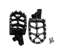 HPZPRPCEW Footrest Foot Pegs Rests Footpegs Accessories For Beta RR 125 250 300 350 390 400 430 480 520 525 2T 4T X For Trainer 250 300(BLACK)