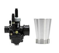 HPZPRPCEW For 17 19 21mm Motorcycle For Dellorto Carburetor With Trumpet For 50cc-100cc ZSDTRP For PHBG DS For Racing(B 17mm)