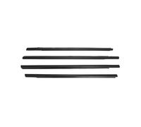 HPZPRPCEW for 301 2013-2017 Window Glass Weatherstrip Trim Sealing Strips Rubber Black Chrome Belt(Black)