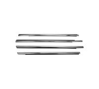 HPZPRPCEW for 301 2013-2017 Window Glass Weatherstrip Trim Sealing Strips Rubber Black Chrome Belt(Chrome)