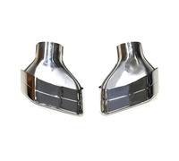 HPZPRPCEW For 5 Series G30 G31 525i 530i 540i 2019 2020 2021 2022 2023 Car Exhaust Pipe Upgrade Square Mouth Black Muffler Tip Nozzle(Silver A)