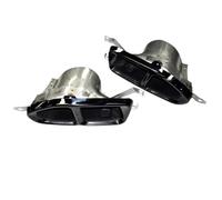 HPZPRPCEW For 7 Series G11 G12 730 740 750 2016 2017 2018 Sports Edition Exhaust Pipe Modification M760 Square Mouth Quad Tailpipe(BLACK)
