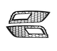 HPZPRPCEW For A4 B8.5 2013-2016 1Pair Car Front Bumper Fog Lamp Grille Honeycomb Mesh Fog Light Grille RS4 Style Racing Grill Cover(BLACK)