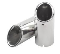 HPZPRPCEW For A4 B8 A3 8V 8P A1 Q5 2010 2011 2012 2013 2014 2015 2016 Car Stainless Steel Exhaust Pipe Muffler Tip Cover Car-Styling Accessories(Silver)