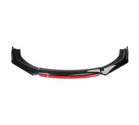 HPZPRPCEW For A4 S4 A6 S6 Wagon For Awant B6 B7 B8 Universal Front Lip Bumper Spoiler Splitter Diffuser Bodykit Accessories(Black red)