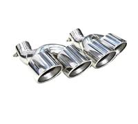 HPZPRPCEW For A6 A7 C8 2020+ Quad Carbon Fiber Car Exhaust Tip Muffler Tip Exhaust System Nozzle Tailpipe Tips Auto Accesories(Silver)