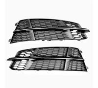 HPZPRPCEW For A6 C7 A6L S-Line 2015 2016 2017 2018 Fog Light Grille Cover Car Front Grille Honeycomb Grille Cover Mesh Grill(BLACK)