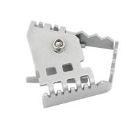 HPZPRPCEW FOR B&MW F800GS F700GS F650GS R1200GS R1150GS F 800 700 650 1200 GS Brake Lever Extension Pedal Step Tip Plate Enlarge Extender(Sliver)