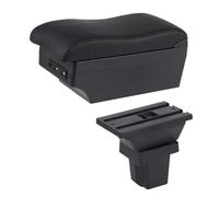 HPZPRPCEW For C&hevrolet For Trax Car Armrest Box For C&hevrolet For Tracker 2013-2017 Leather Arm Rest Center Console Storage USB(E2 Black Line)