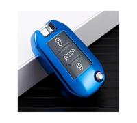 HPZPRPCEW For C4 TPU Car Styling Key Cover Fob Case Keychain Accessories(Blue)