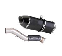 HPZPRPCEW For CF Moto 800MT 800mt Motorcycle Exhaust System Muffler Escape Front Middle Link Pipe With DB Killer Exhaust Modified Accessories(BLACK)