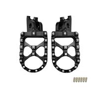 HPZPRPCEW For CR125R CR250R CRF150R CRF250R CRF250X CRF450R CRF450X CRF450L Motorcycle CNC Aluminum Foot Pegs Rests Pedals Footpegs(BLACK)