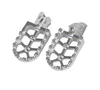 HPZPRPCEW For CRF250F CRF125F CRF125 CRF250 F CRF 250F 125F CRF 125 250 F Accessories Footrest Footpegs Foot Pegs Rests Pedal Parts(Silver)