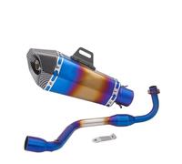 HPZPRPCEW For Grom M3 MSX 125 MSX125 2013 2014 2015 2016 2017 2018 2019 Slip On Motorcycle Exhaust Muffler Contact Middle Middle Pipe(Style m)