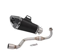 HPZPRPCEW For Grom M3 MSX 125 MSX125 2013 2014 2015 2016 2017 2018 2019 Slip On Motorcycle Exhaust Muffler Contact Middle Middle Pipe(Style F)