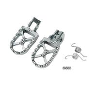 HPZPRPCEW For Husqvarna TE 300 250 FE 350 450 501 TX 300 TC 125 250 FX FC 350 450 Foot Pegs FootRest Footpegs Rests(Silver)
