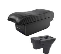 HPZPRPCEW For Hyundai For SOLARIS For Solaris 2 For Accent For Verna 2017 2018 2019 2020 2021 2022 2023 2024 Car Armrest Box(B2 black line 3USB)