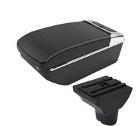 HPZPRPCEW For Hyundai I20 Car Armrest Box 2012 Interior Parts Details Special Retrofit Parts Center Storage Box(A3 Black white 7USB)