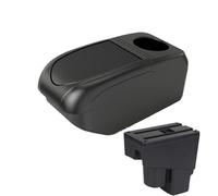 HPZPRPCEW For Jazz Armrest Box For Fit For Jazz 1 2003 2004 2005 2006 2007 Car Armrest Arm Storage Box Car Accessories(B1 Black Frame 6USB)