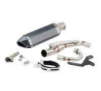 HPZPRPCEW For Monkey 125 2019 2020 2021 2022 2023 Escape Slip-on Motorcycle Exhaust Muffler With Mid Link Pipe Modified Accessories(Style E)