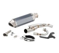 HPZPRPCEW For Monkey 125 2019 2020 2021 2022 2023 Escape Slip-on Motorcycle Exhaust Muffler With Mid Link Pipe Modified Accessories(Style F)