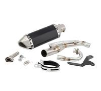 HPZPRPCEW For Monkey 125 2019 2020 2021 2022 2023 Escape Slip-on Motorcycle Exhaust Muffler With Mid Link Pipe Modified Accessories(Style B)